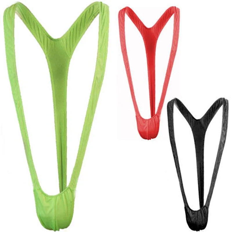 

Gay Fetish Men Mankini Lingerie Suspender Wrestling Singlet Thong Underwear Stretchy Bikini Bodysuit One Size