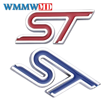

3D metal Emblem ST Sticker Label 3D ST Logo Sticker Sport Style for Ford Focus Fiesta Ecosport Kuga Mondeo Everest Accessory