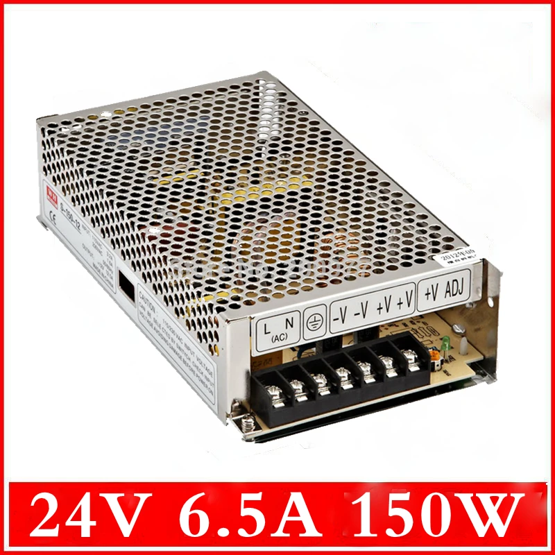 

Free Shipping 110-220V to for DC 24V 6.5A 150W LED Strip Lights Display Switching Power Supply Driver Transformer
