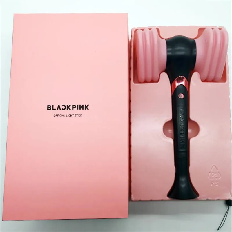 

2Pcs/Lot Kpop BLACKPIN Black Pink LED Light Stick Concerts Album Glow Lamp Keychian Offical N286
