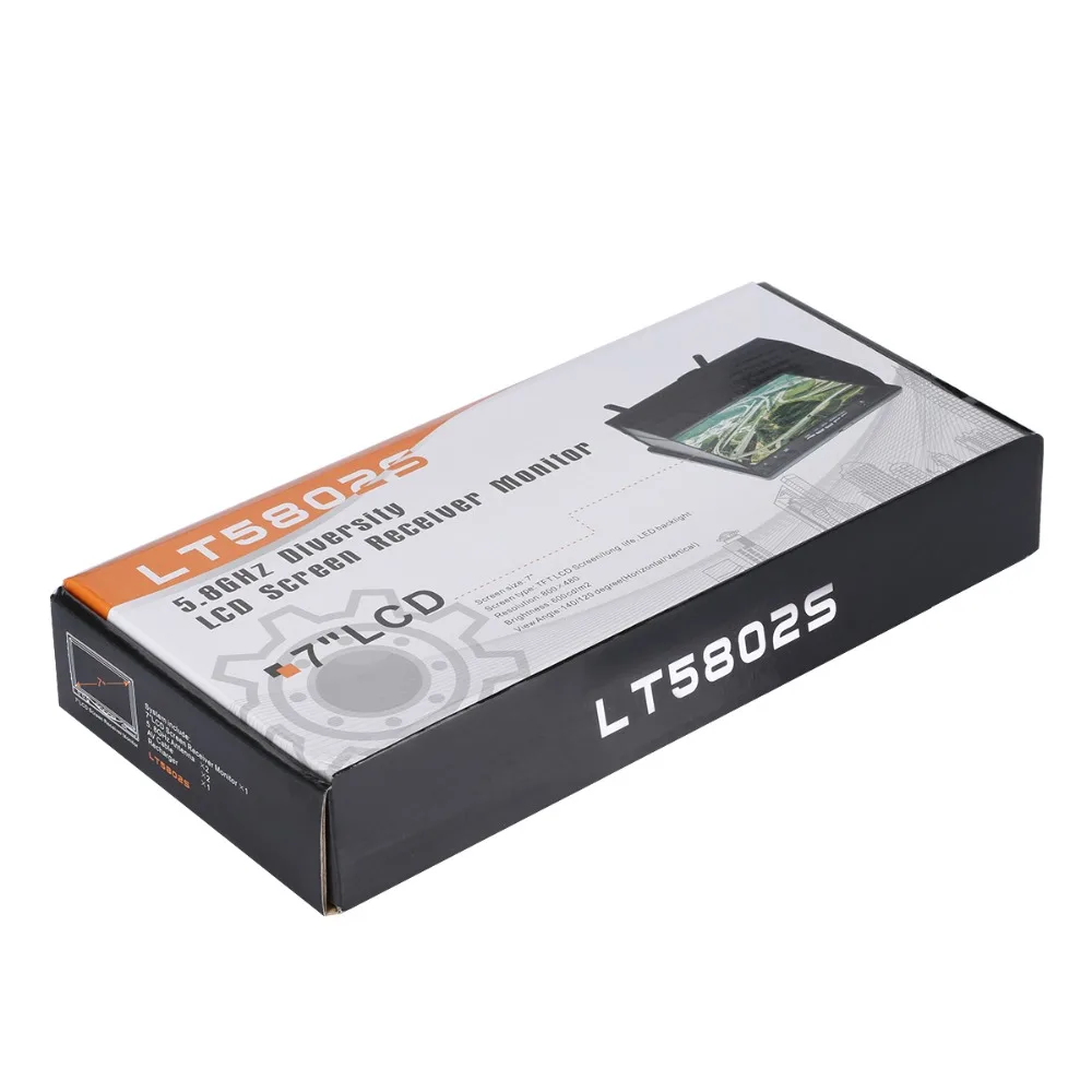 Высокое качество FPV LCD5802S 5802 40CH Raceband 5 8G 7 дюймовый монитор приемника разнесенных