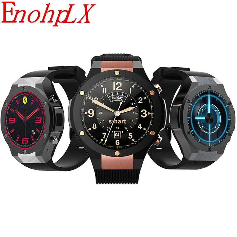  EnohpLX H2 3G Smartwatch Phone 1.39 inch MTK6580 Quad Core 16GB ROM 2.0MP Cam Heart Rate Monitor Pe