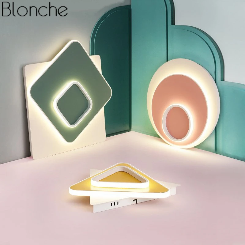 

Nordic Led Ceiling Lights for Living Room Bedroom Lamp Modern Square Round Triangle Ceiling Lamp Home Lighting Fixtures Decor