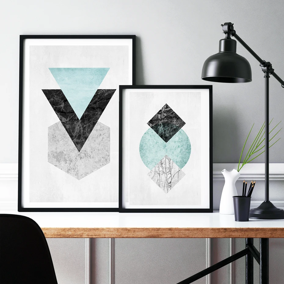 SURELIFE геометрические абстрактные мраморные плакаты настенные художественные картины фотографии с европейскими видами подарок для гостиной домашний декор