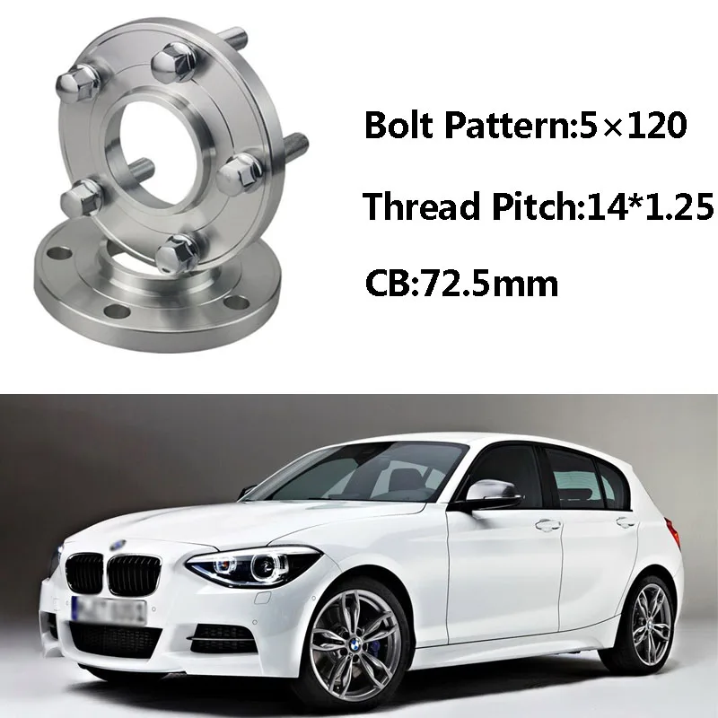 2 шт. 5x120 1 25 CB центральный колесный ступицы M14 * болты для BMW F20 F13 F01 F25 F11 F10 F12 F21 F15 F34 F02