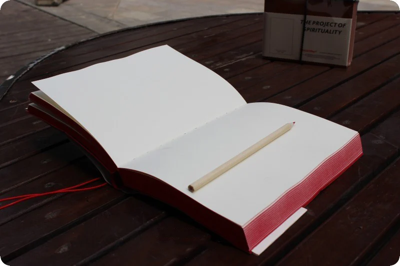 Чистый красный коричневый крест группа винтажная Мода Дневник пустая бумажная книга A5