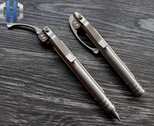 TC4 Titanium Alloy CNC Siphon Pen EDC Defense Pen Tactical Signature Micro-Technology Engraving Multifunctional Outdoor Gift Pen