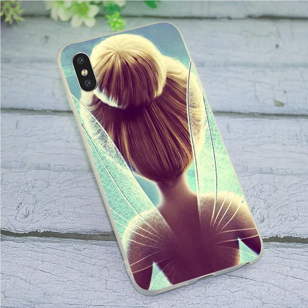 Мягкий ТПУ чехол для телефона с милым тинкером колокольчиком iPhone XR чехлы X 6 6S 8 Plus 7