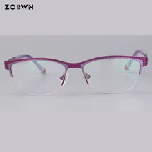 Высококачественные очки для мужчин и женщин, прозрачные линзы, металлическая оправа для очков, оптическая близорукость, очки, Lunette Femme oculos de grau feminino