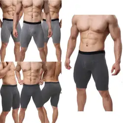 Сексуальные новые мужские трусы-боксеры модные длинные ноги Мужские боксерские шорты новые средней талии нижнее белье высокое качество
