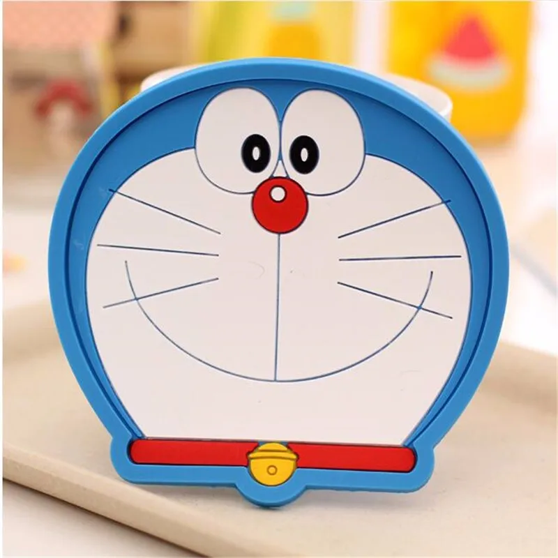 Новые силиконовые мультфильм животных Тоторо Рисунок «Hello Kitty» Baymax Кубок Coaster нескользящим место коврик колодки чашка подушки Миньоны Чай