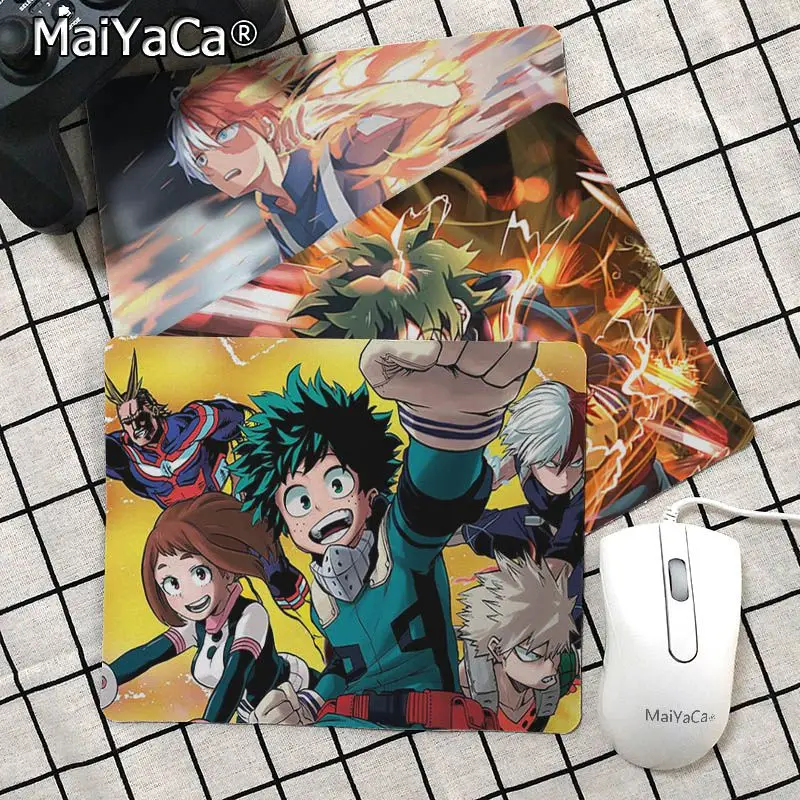 

Maiyaca Cool New my hero academia Customized MousePads Computer Laptop Anime Mouse Mat Top Selling Wholesale Gaming Pad mouse