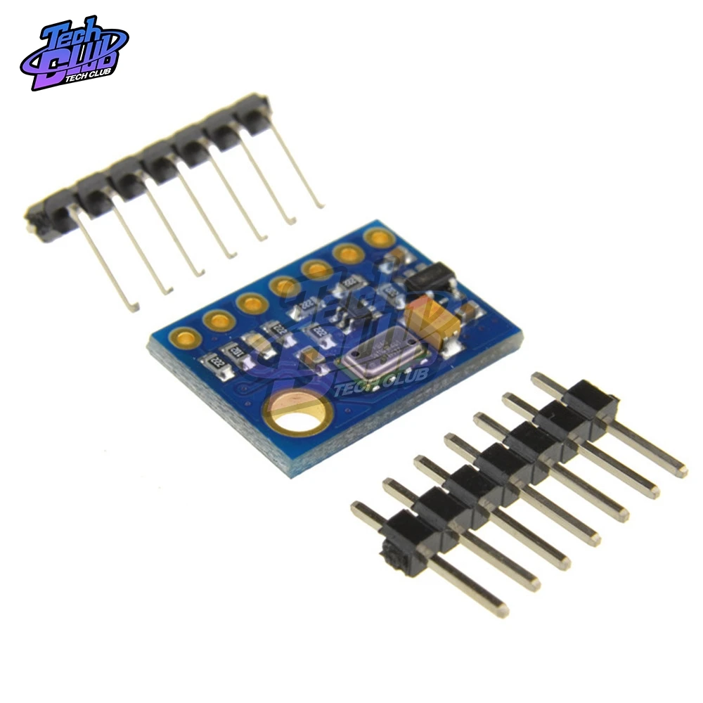 

MS5611-01BA03 GY-63 MS5611 Atmospheric Pressure Sensor Module Board IIC SPI Communication 24Bit AD PCB for Arduino