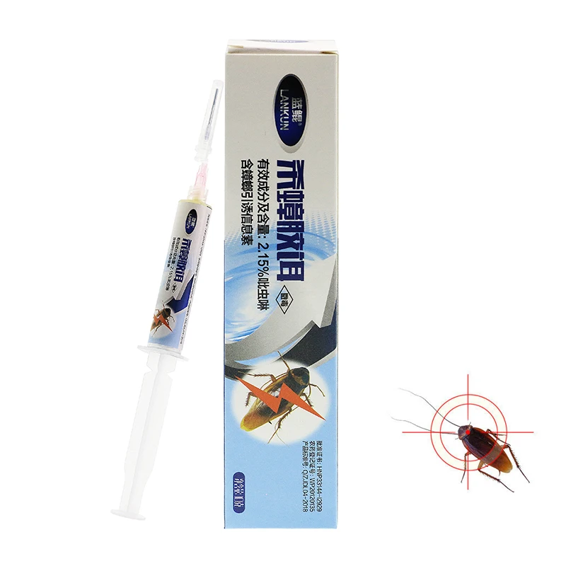 

1pc 10g Powerful Anti Cockroach Pesticide Control Gel Bait Drug Poison Nest Environmental Garden Killer Bait No Pollution