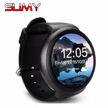 Slimy I4 плюс Bluetooth Смарт-часы Android 5,1 OS 1 Гб+ 16 Гб MTK6580 1,3" 3g Wi-Fi gps Монитор Сердечного Ритма Смарт-часы с Bluetooth