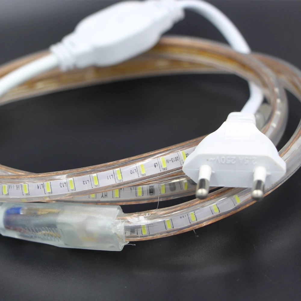 AC 220V SMD 3014 компании mlight работающая при напряжении светильник 1 5 м 10 15 20 + ЕС или