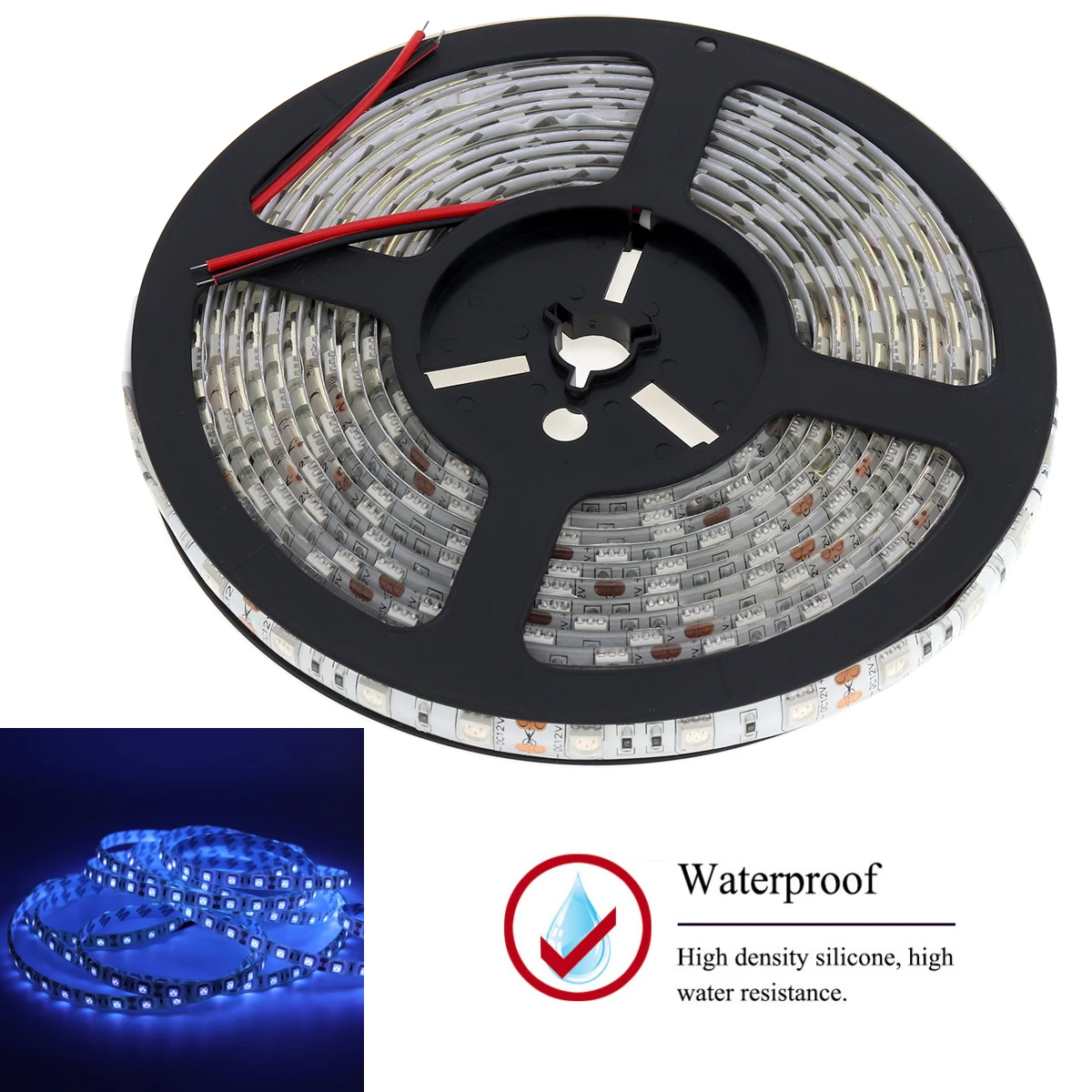 

UV Ultraviolet Led Strip Light 5050 SMD 60 Leds Waterproof LED Tape Lamp Ribbon String Light 395-405nm,DC12V