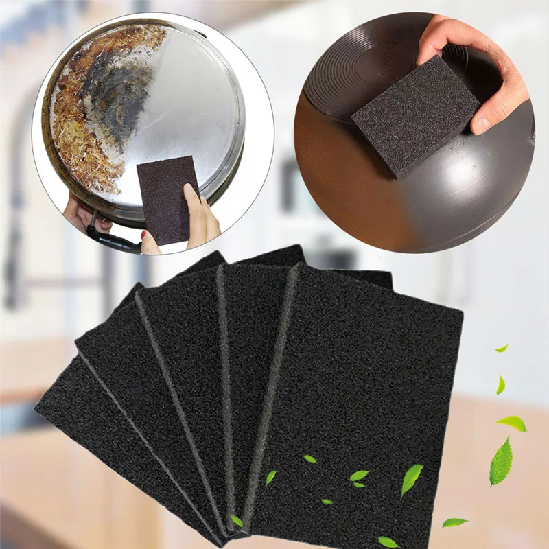 

1PCS Black High Density Nano Emery Magic Sponge Removing Rust Rub Cleaner Magic eraser cleaning sponge Kitchen Accessories tools