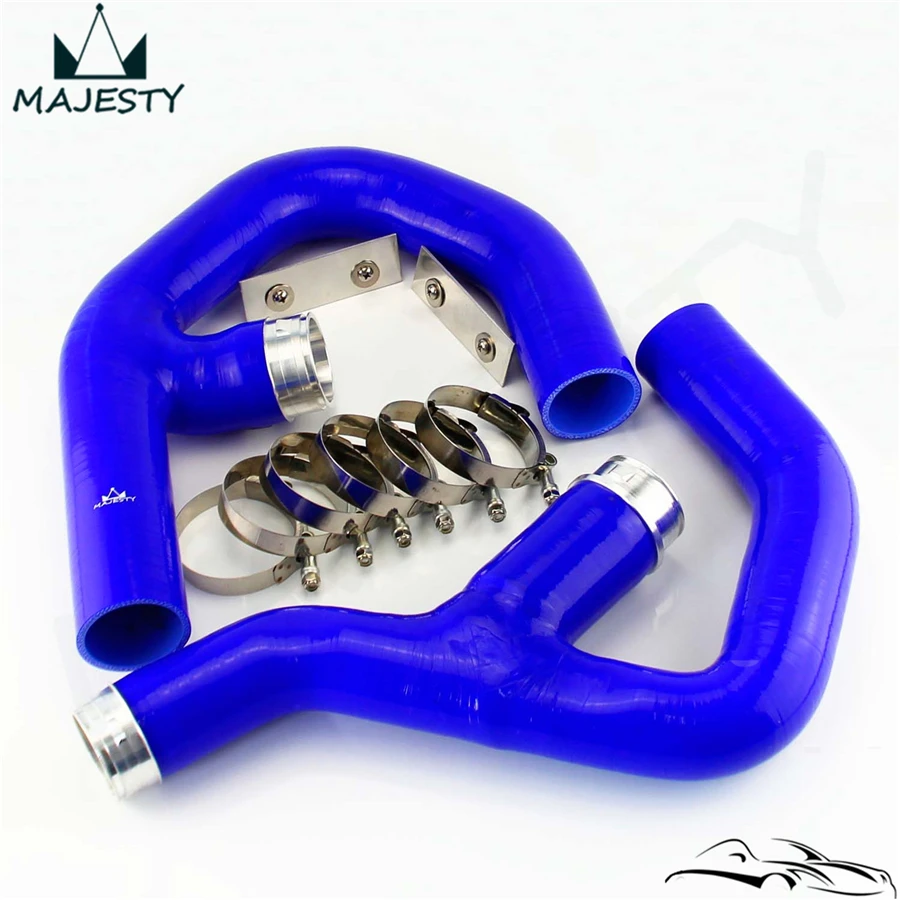 SILICONE INTERCOOLER HOSE BLUE +fittings for VW GOLF MK5 MKV GTI 2.0