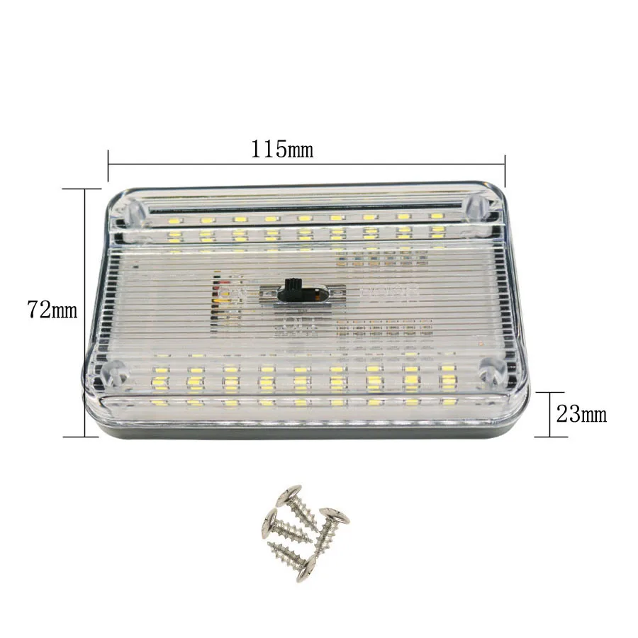 HYZHAUTO Универсальный 12 в 36 светодиодный светильник для салона автомобиля, потолочный светильник на крышу, купол, лампа для чтения, белый автомобильный ночной Светильник 6000K