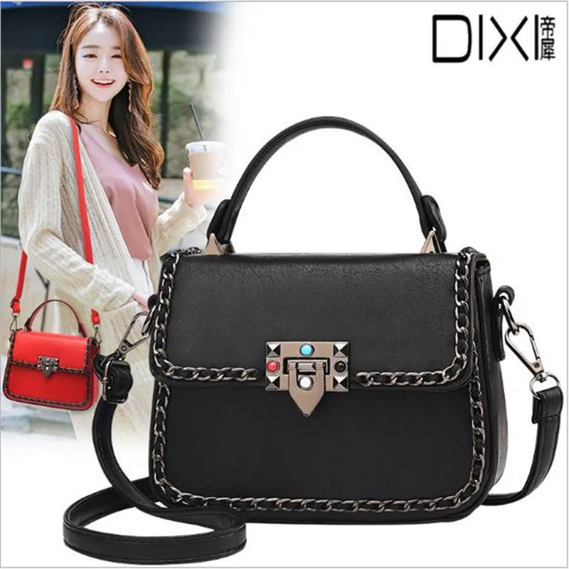 

2019 New Simple One-shoulder Slanting Bag Korean Version Women's Bag Personality Small Style Bag Retro-nostalgia Style Bag