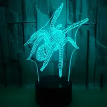 Паук цвет 3d свет сенсорный визуальный подарок свет градиент светодиодные настольные лампы для гостиной с фабрики современный настольная лампа