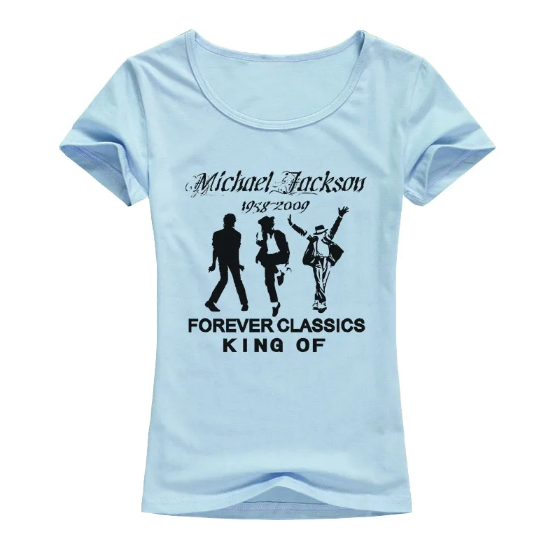 2017 Fashion Women T-shirt Michael Jackson Design Short Sleeve Tops Rock kawaii T Shirt Mujer Hipster Tshirts A119