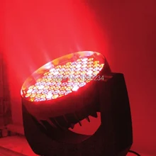 Лучшие продажи dj огни 108X3 W RGBW светодиодный движущийся головной свет для мытья сцены круглое светодиодное освещение с футляром полета