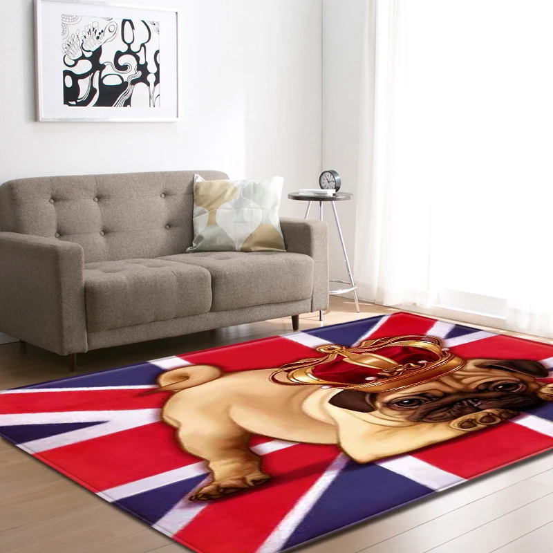 Comprar Alfombra grande de dibujos animados para sala de estar alfombra 3D para mascotas Shapi perro mesa de té alfombra de decoración para el hogar alfombra de gateo para bebés alfombra de habitación para chico
