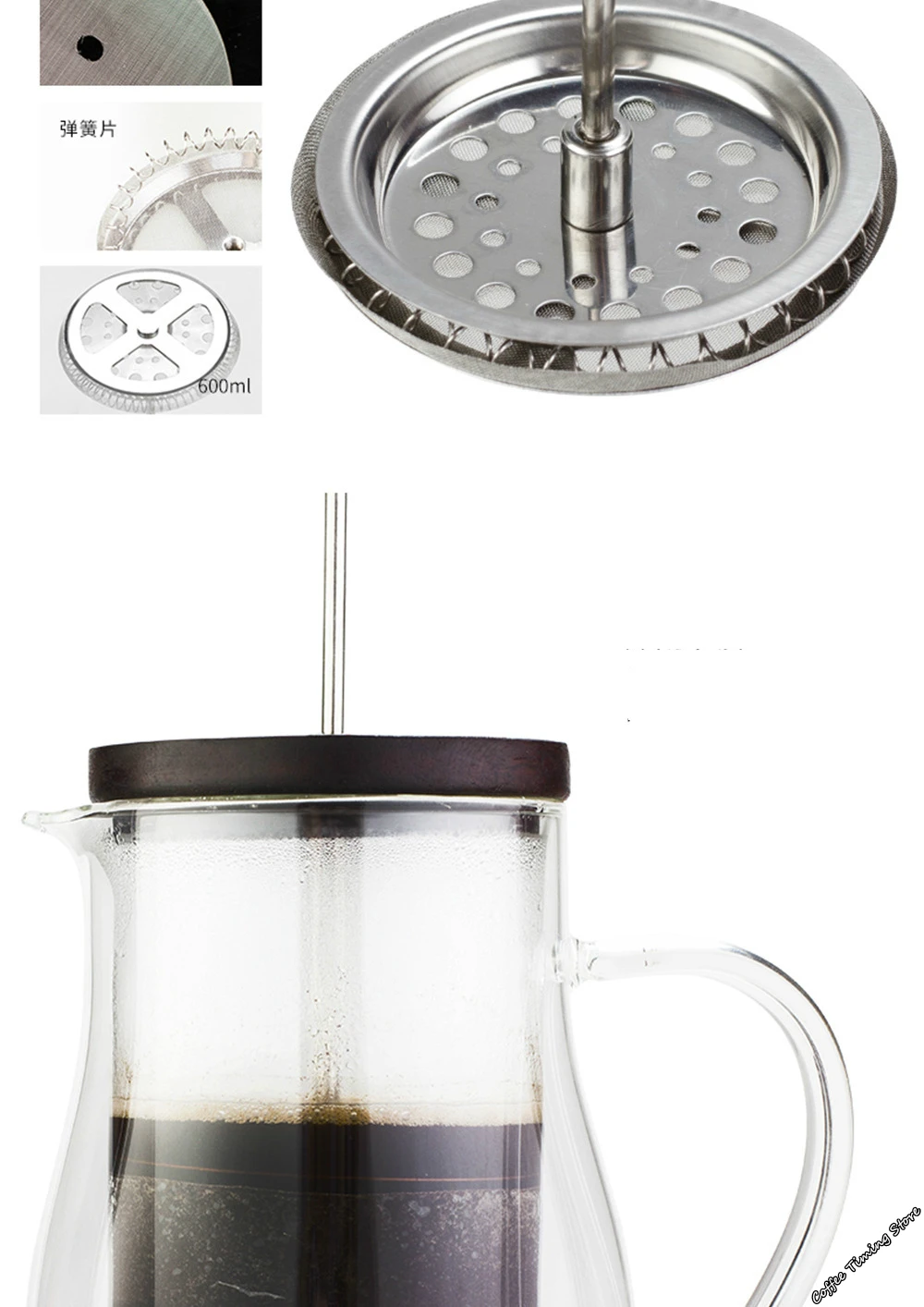 Bodum дизайнерский стеклянный кофейник с двойными стенками, фильтр, французские прессы, чайник, термостойкая чайная бутылка, фолликулярная Бытовая колба