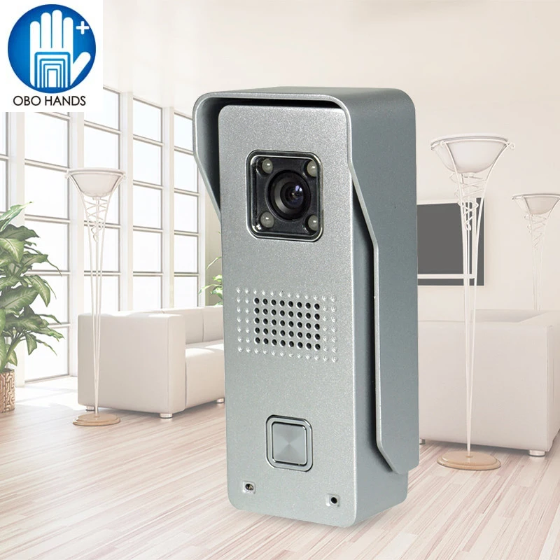 

Wired 700TVL Camera Intercom System Night Vision Video Doorbell with Rainproof Cover/Call Button Waterproof for Home Security