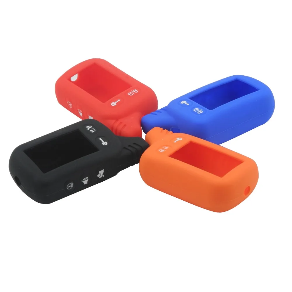 

Remote TZ9030 Silicone Case KeyChain For Russian 2-way Alarm System Alarm Key Fob For Tomahawk TZ9030 Keyring