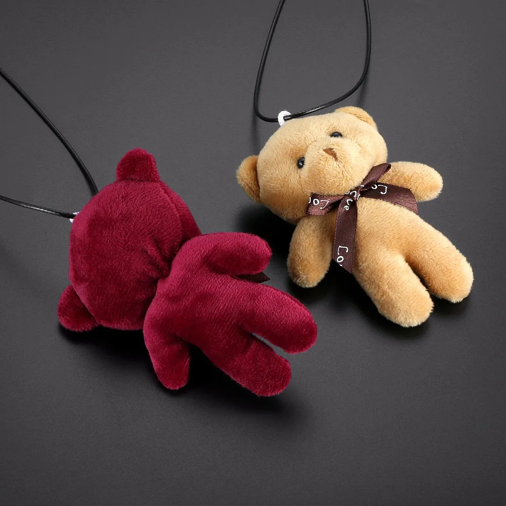 Coche Colgante Peluche Peluche Lindo Oso decoraci/ón Colgante Ornamento autom/óvil Retro Vista Espejo suspensi/ón Oso Accesorios Accesorios Regalo Color Name : Red