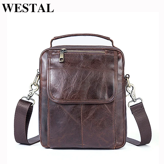 Westal Messenger Bag Men Leather Small Handbags Genuine Westal Messenger Bag Men Leather Small Handbags Genuine Shoulder Bags Flap Casual S Crossbody