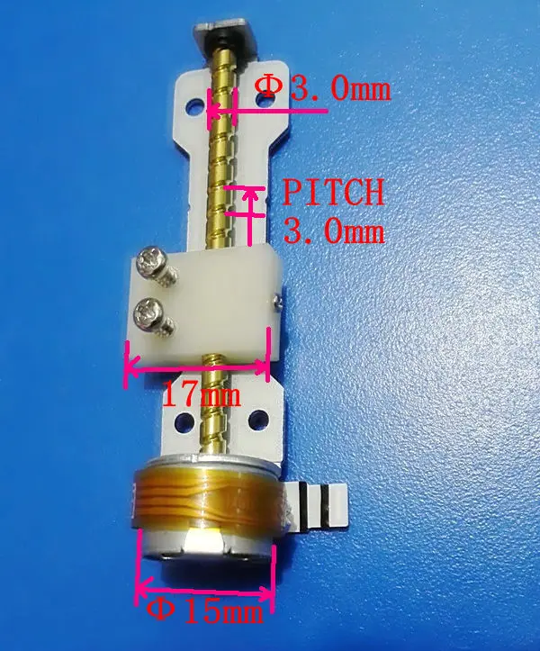 CCTV миниатюрный линейный шаговый двигатель, винт пластиковый скользящий шаговый двигатель, Sanyo крошечный фокус мотор