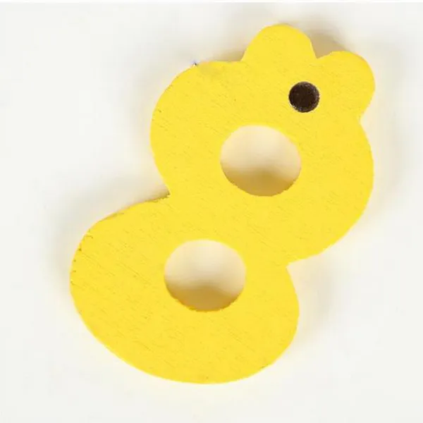 10 Pieces Number 0-9 Wooden Fridge Magnet Kids Math Toys Cartoon Animal Numbers Educational Number Learning Toys For Baby Gift