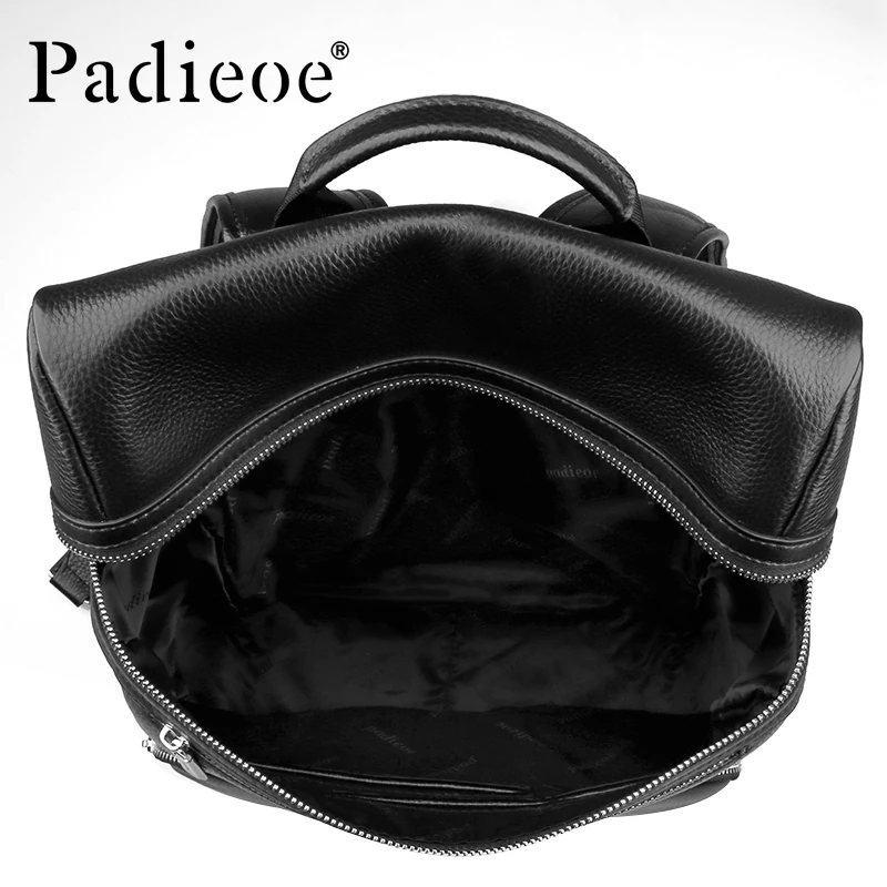 Padieoe Mochila Escolar мужской рюкзак для ноутбука из натуральной кожи подростковые школьные сумки 14 дюймов сумки для ноутбука мужские дорожные рюкзаки
