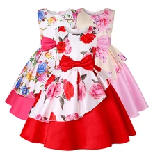 Детская одежда для девочек, нарядное платье принцессы, детский Рождественский костюм, свадебные платья, одежда с юбкой-пачкой для малышей 2, 3, 4, 5, 6, 7, 8 лет