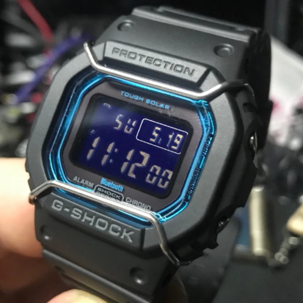 Кольцо для защиты экрана часов из нержавеющей стали совместимый с CASIO 5030 DW 5600E 5000