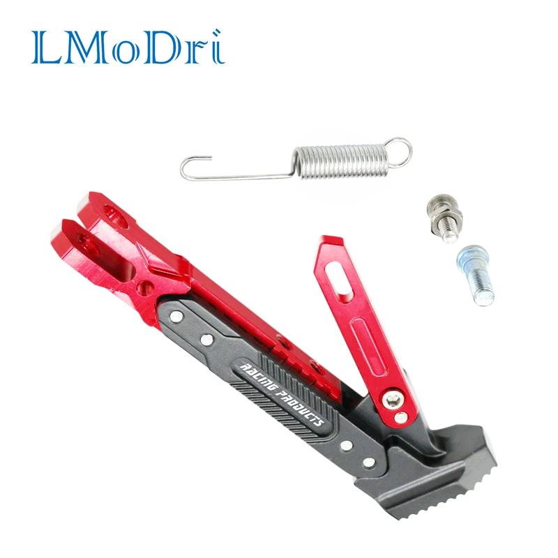 

LMoDri Motorcycle Support Side Frame Adjustable High Support Modified Scooter Side Stand For Motorcycle Kickstand