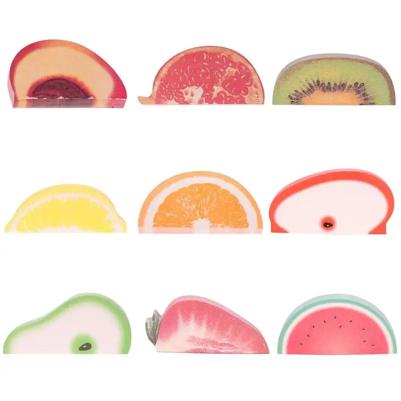 Colorful Fruits Notes Sticky Cute Cartoon Memo Apple Notepad Office School Home Stationery