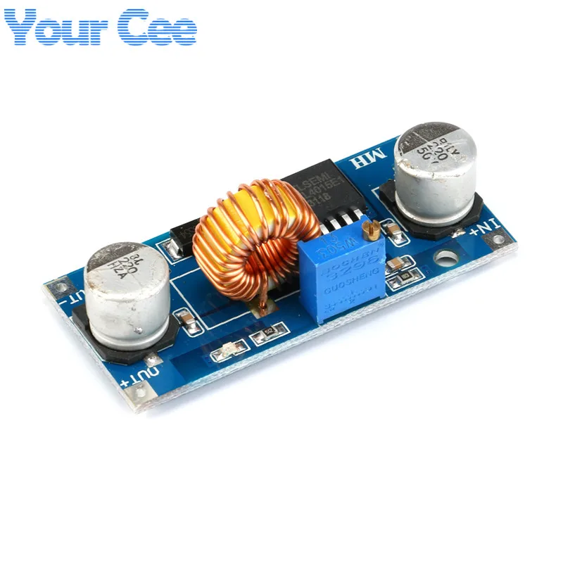 5A XL4015 DC-DC Step Down Adjustable Power Supply Module Voltage Regulator Buck LED Module with Heatsink (3)