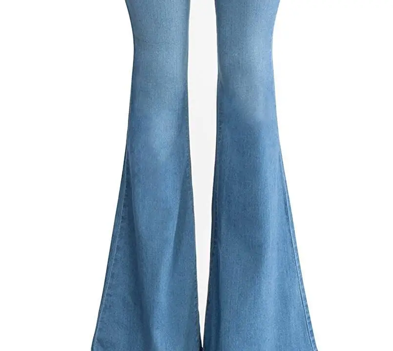 Лоскутные отбеленные расклешенные женские джинсы с высокой талией винтажные джинсовые широкие расклешенные джинсы офисные женские корейские расклешенные брюки