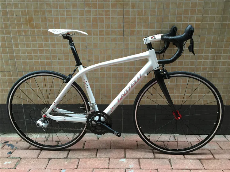 Discount Kalosse 2*9S  carbon road bicycle  Hot selling  carbon  fiber road bike   47/50/52/54/56cm   bikes  frame  18 speed 8
