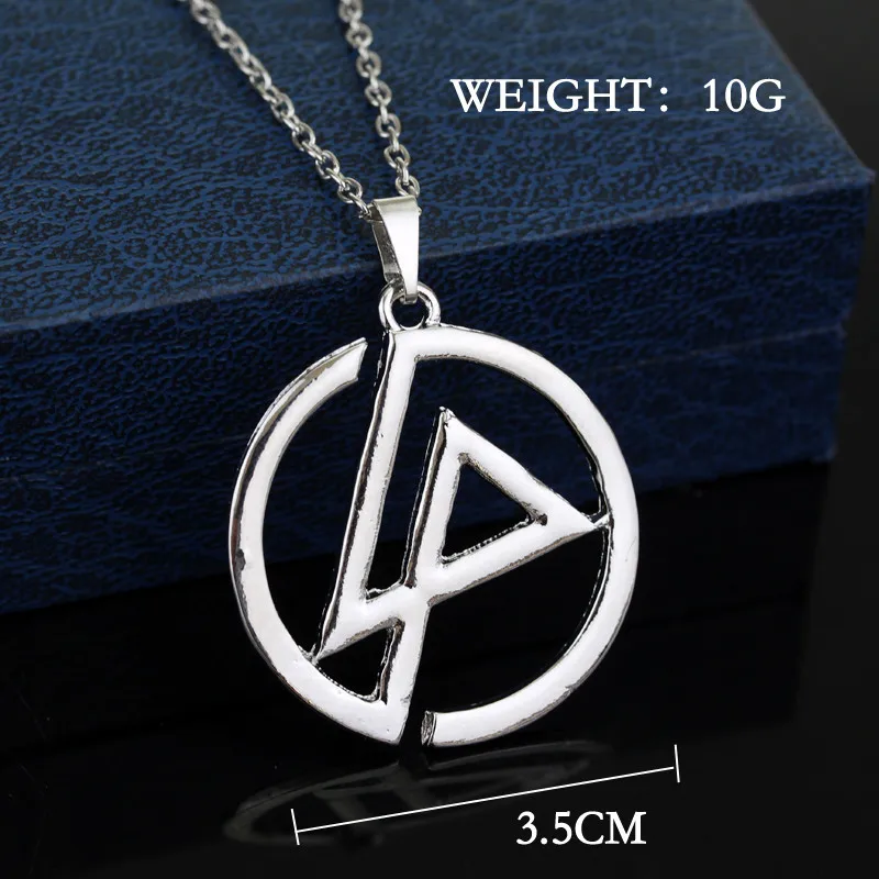 Модное ожерелье Linkin Park ожерелье Группа Логотип Панк Серебряный цвет кулон ювелирные изделия для мужчин и женщин