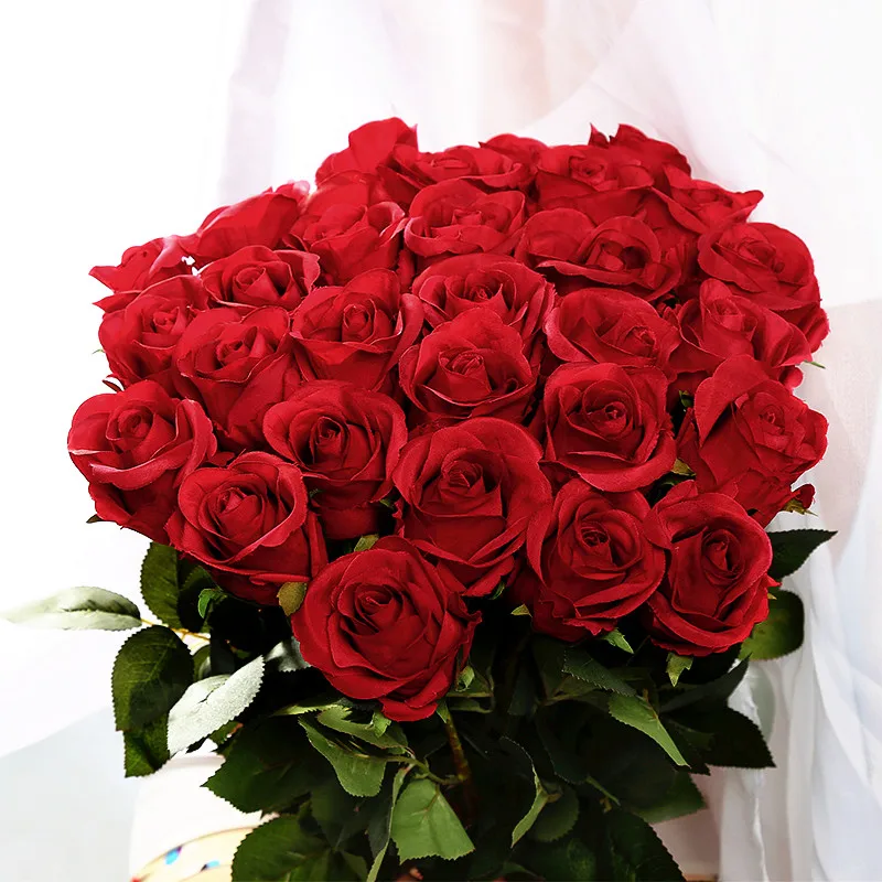 Popular Silk Red RosesBuy Cheap Silk Red Roses lots from China Silk Red Roses suppliers on 