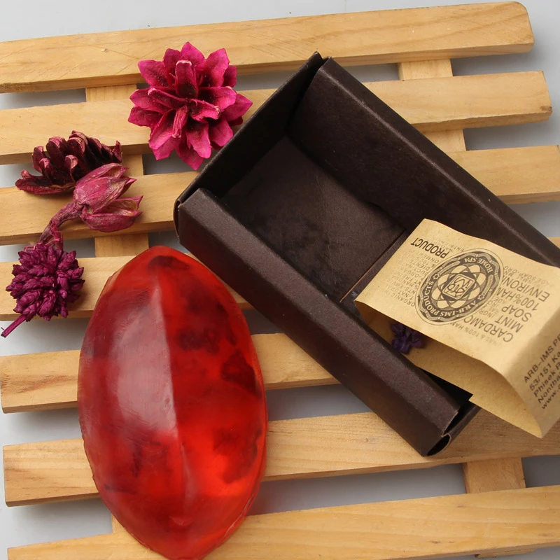 

Women Essential Oil Handmade Rose Soap Face Care Whitening Oil Control Facial Cleaning Soaps Skin Care Supply