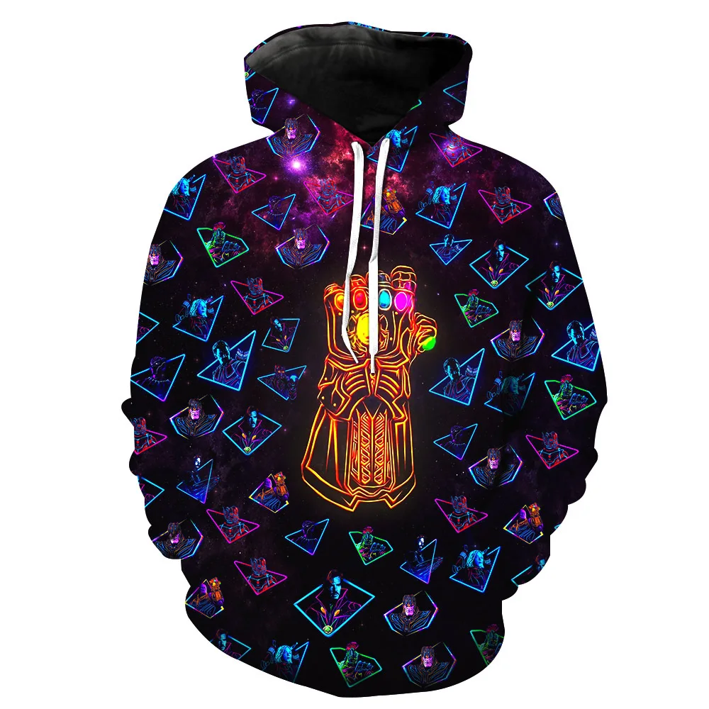 Fans Wear Marvel Avengers Hoodie Mens Long Sleeve 3D Printed Superhero Cosplay Hoodies for Marvel Movie Fans