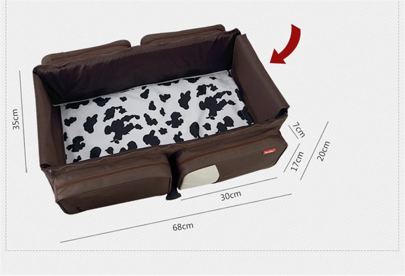 Портативная детская кроватка, дорожная складная детская кроватка, многофункциональная сумка для хранения для ухода за ребенком