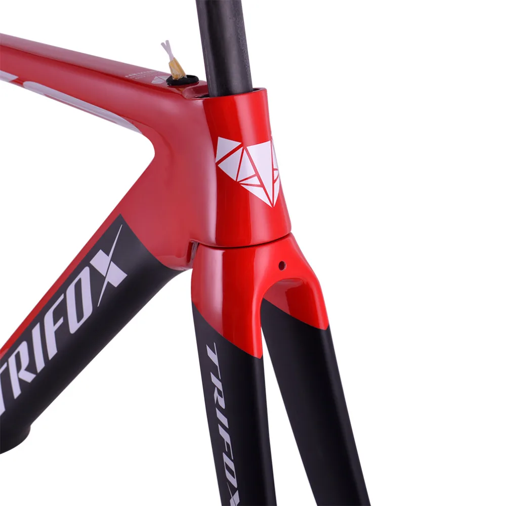 Excellent 2019 TRIFOX  T800 carbon road bike frame cycling bicycle frameset super light 980g Di2/mechanical racing carbon road frame 1